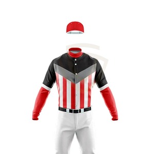 Uniformes de Béisbol Juveniles Personalizados de la Mejor Calidad al por Mayor, Tela Elástica con Patrón Liso, Estilo Sublimado - Product Image 3