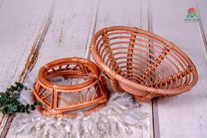 A rustic rattan baby <b>stroller</b> set <b>for</b> newborns and <b>toddlers</b>. A prop <b>for</b> newborn photography.Papasan chair - Product Image 6