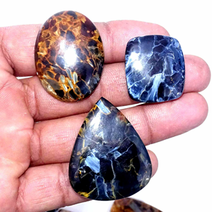 Natural Pietersite Quartz Cabochon Loose Stones Bulk High Quality Customizable Sizes Mix Shape Indian Exporter Pendants Jewelry - Product Image 5