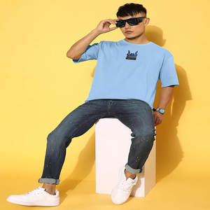 Camiseta Personalizada para Hombre, 340G, 100% Algodón Orgánico, Alta Calidad, Hombros Caídos, Lisa - Product Image 4