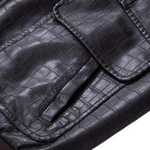 Blouson d'hiver en cuir de vachette personnalisé pour homme, coupe bomber, avec logo frontal, imperméable, coupe-vent, séchage rapide, haute qualité, très demandé - Product Image 3