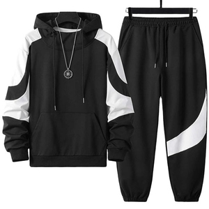Conjunto Deportivo de Verano para Hombre con Sudadera con Capucha, Cintura Elástica, Bolsillos Laterales, Estilo Casual, 100% Algodón, Tejido Transpirable - Product Image 2
