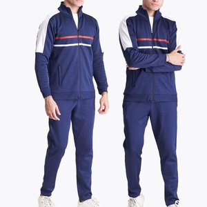 Wholesale Custom Sports Tracksuit Full <b>Zip</b> <b>Hooded</b> Jacket Pants Activewear Fitness Jogging Wear 100% Cotton Heavyweight OEM ODM - Product Image 1