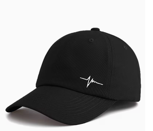 1pc Heartbeat Printed Baseball <b>Cap</b> Classic Fashion Soft Sweatband Adjustable Size Lightweight Multi Functional Classic <b>Hat</b> Per - Product Image 1