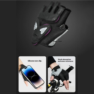 Gants de cyclisme durables sans doigts pour la course sur route, compatibles écran tactile, pour VTT, personnalisables - Product Image 4