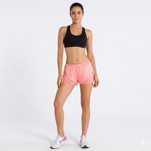 Pantalones Cortos Deportivos de Verano para Mujer, de Secado Rápido, Triple Capa, Anti-Transparencia, para Yoga, Correr, Entrenamiento, Fitness, Finos, Sueltos, Lisos - Product Image 1