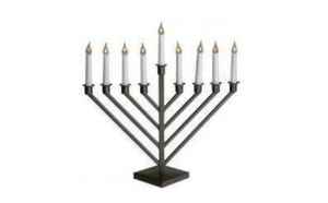 Candelabro de Acero Inoxidable Hecho a Mano, Duradero, Menorah, Chanuká, Judío, Hanukkah, 9 Ramas, Decoración para el Hogar - Product Image 2