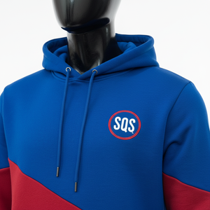 Sudadera con Capucha Premium Azul y Roja 100% Algodón, Optimizada para SEO, Estilo Urbano - Product Image 2