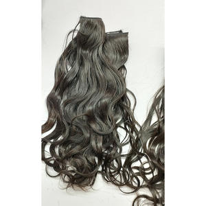 100% EXTENSIONS DE CHEVEUX À CLIP DE MEILLEURE QUALITÉ AVEC CUTICULES ALIGNÉES EXTENSIONS DE CHEVEUX À DONATEUR UNIQUE INDIEN CRUS AVEC 100% - Product Image 5