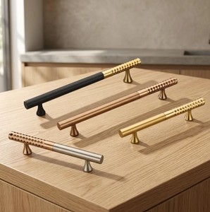 Solid Brass Heavy Duty Long Cabinet <b>Handle</b> Modern Drawer Pull for Doors Custom Finish Export Quality Supply - Product Image 1