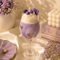 Bougie artisanale premium en cire de soja, parfumée crème fouettée, dans un bocal en verre, lavable au lave-vaisselle, pour aromathérapie moderne et décoration intérieure.