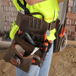 Sac à outils en cuir pour homme sur mesure de qualité supérieure à prix raisonnable / Service OEM personnalisé, dernier design de sac à outils en cuir - Product Image 2