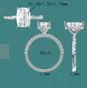 แหวนเพชรทรงมาร์คีส์ 3 กะรัต ทอง 14k เพชร VVS2 ผลิตในห้องปฏิบัติการ รับรองโดย IGI ชุบแพลตตินั่ม สำหรับทั้งชายและหญิง ของขวัญแต่งงาน - Product Image 3