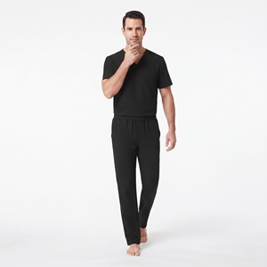 Men's Soft Stretch Scrub Uniform V Neck Medical Top Cargo <b>Trousers</b> Breathable <b>Nursing</b> Hospital Workwear - Product Image 4