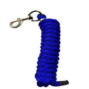 Cuerdas de guía para caballos de dos tonos, hechas a mano con nailon, algodón y poliéster, en colores vibrantes. Cuerda de guía para caballos trenzada a mano. - Product Image 3