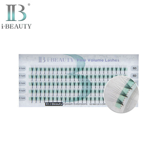 IB Eyelash <b>Extension</b> - Pre-made fan FINE VOLUME <b>LASHES</b> Horizontal 5D <b>lash</b> A type ib <b>lash</b> SF-VH5D korea ibeauty - Product Image 1