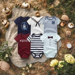 Wholesale Custom Logo Warm Oversize Printed Embossed Sublimation Blank Unisex Baby <b>Romper</b> Spandex/Bamboo Fiber Snap Button - Product Image 3