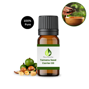 Huile de Tamanu pressée à froid pour les soins capillaires, 100% pure et naturelle, en flacon compte-gouttes en verre avec huiles de diffusion personnalisées - Product Image 2