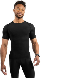 2025 New Arrival Top Cotton Men's Gym <b>Muscle</b> Compression Training Tops Soft Plus Size Short Sleeve <b>T</b>-<b>Shirts</b> Breathable Drop - Product Image 3