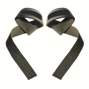 Sangles de musculation pour soulevé de terre, antidérapantes, avec support de poignet et logo personnalisé - Product Image 2