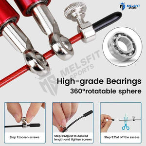 Cuerda de Saltar Personalizable de Alta Calidad Premium, Ajustable, Duradera y Ligera, para Entrenamiento de Hombres, Mujeres y Niños - Product Image 4