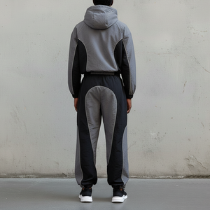 Men's Windbreaker Jogger Tracksuit <b>Zip</b> <b>Up</b> Printed Quick Dry Breathable Casual Comfort Plus Size Set - Product Image 6