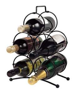 Porte-bouteille à vin en fer de qualité supérieure avec base stable pour un stockage et une présentation sécurisés des bouteilles - Product Image 5