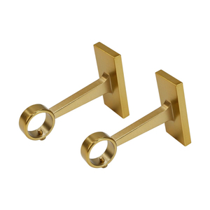 Metal Ceiling Mount Curtain <b>Rod</b> Bracket Antique Brass Drapery Pole Support <b>Holder</b> For Home Hotel Window Hardware Decoration - Product Image 5