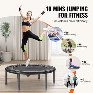 Mini Trampolín Plegable de 36 Pulgadas, Rebounder de Fitness con Capacidad de Carga Máxima de 220 Libras, Trampolín Estable y Silencioso para Ejercicios en Interiores - Product Image 6