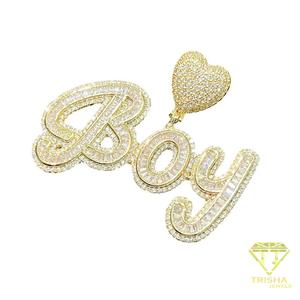 Custom Name Heart Pendant Necklace Iced Out Moissanite Diamond Hip Hop Gold Chain Luxury Jewelry Gift - Product Image 3