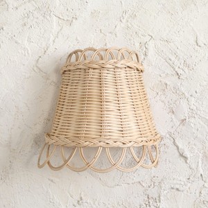 <b>Wall</b> Hanging Natural Wicker Corner Lamp <b>Wall</b>-mount Rattan Sconce in the Bedroom Decoration From Vietnam for Wholesale - Product Image 1