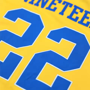 Camiseta de Fútbol SGR, 100% Poliéster, Transpirable, de Secado Rápido, para Verano, con Logotipo del Equipo Bordado en la Parte Delantera y Trasera, Cuello en V, Manga Corta - Product Image 4