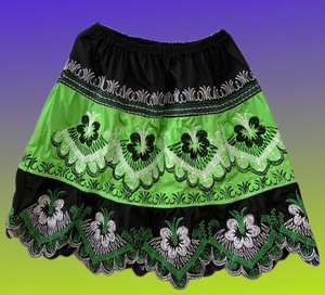Falda de Baile Tradicional Polinesia al por Mayor, Marrón, con Bordado Tribal, a la Moda, para Verano, Playa, Vacaciones, Cintura Alta, para Mujer, 2026 - Product Image 5
