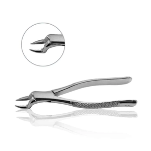 SAARGLOBAL SG-ZS-26 Últimos Diseños Pinzas de Extracción Dental con Empuñadura Moleteada Plateada Instrumento Quirúrgico Manual Clase I Ligero - Product Image 3