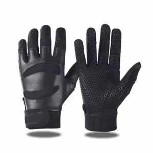 Gants de frappe de baseball ELIXE SPORTS Série Originale à manchette longue, en cuir, fermeture auto-agrippante, couleurs personnalisables, pour adultes - Product Image 1