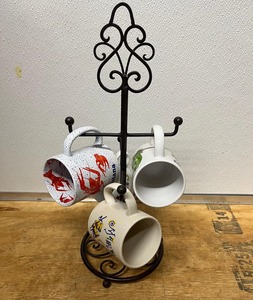 Decorative Iron <b>Mug</b> <b>Tree</b> Holder Stand Countertop Coffee Cup Storage Rack With Multiple Hooks Kitchen Organizer for Kitchen Use - Product Image 1
