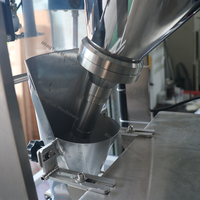 Machine de remplissage automatique de sachets de poudre cosmétique de forme irrégulière, contrôlée par PLC, petite machine d'emballage verticale pour aliments et boissons