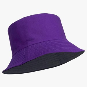 Red Cotton Bucket Hat With White Design Print Front Panel Unisex Casual Spring Summer Adult Wear - Product Image 3