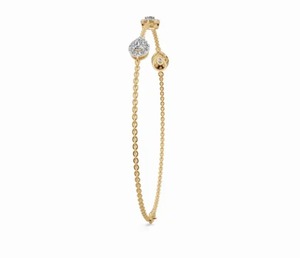 Pulsera de Cadena con Diamantes Cultivados en Laboratorio, Diseño Halo Pera Besada por el Rocío, Oro Amarillo, Rosa y Blanco de 9kt, 14kt, 18kt, 1.528 Quilates, 39 Diamantes, Joyería Fina - Product Image 2
