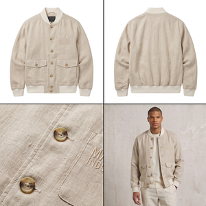 Unisex Oversized Streetwear Canvas Shiny Baseball Flight Bomber <b>Jacket</b> Custom Printed Front <b>Patch</b> Lightweight Waterproof - Product Image 3