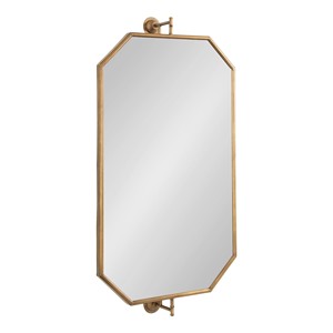Premium Teak Wood Octagonal Mirror Frame | Handcrafted Wooden Wall Mirror Wholesale - Product Image 1