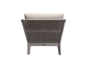 Sofá de Jardín Moderno y Minimalista para Exteriores, con Estructura Metálica, Tejido de Ratán, para Patio, Hotel o Sala de Estar - Product Image 4