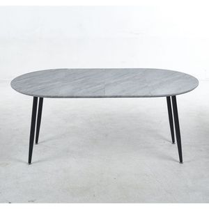 Tavolo da Pranzo Estensibile 100/140/180x100x75cm con Gambe in Metallo, Tavolo da Ufficio e da Caffè - Product Image 2