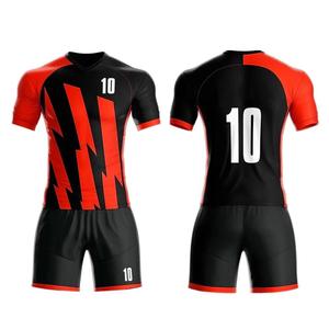 Uniforme de football personnalisable 100% polyester, vêtements d'équipe de haute qualité, disponible en couleurs personnalisées, uniforme de football - Product Image 3
