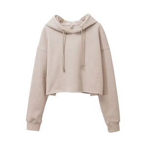 Sudaderas cortas personalizadas para mujer, sudaderas cortas de marca privada para mujer, sudaderas cortas cómodas para mujer para actividades al aire libre - Product Image 1