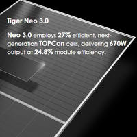 Panneau solaire monocristallin N-Type Jinko 66QL6-BDX à demi-cellules bifaciales, efficacité 24,8 %, anti-PID, double verre