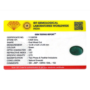 Certified Natural Zambian Emerald 4.1 Carat Oval Cut Loose Gemstone for Fine Jewelry - Product Image 4