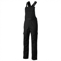 Combinaison de travail ignifuge en coton noir pour homme avec accents jaunes, sérigraphiée, sans coutures, pour l'extérieur, décontractée, toutes saisons