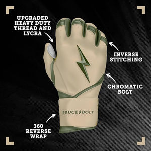 B2B High-Quality 100% Cabretta Leather <b>Baseball</b> Batting Gloves 0.9mm Custom Logo Snap Closure Professional Grade - Product Image 5
