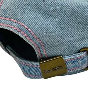 PHIRST <b>Light</b> Denim Hat Custom Embroidered Baseball Cap Unisex Washed Denim Dad Hat Adjustable Snapback Casual Streetwear Hat OEM - Product Image 5